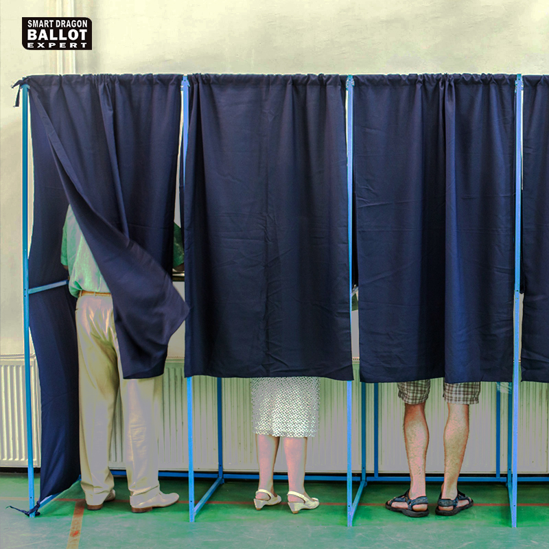 Metal Polling Voting Booth