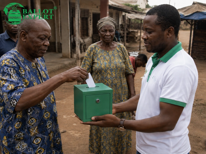 Kenya Green Lockable Metal Ballot Boxes