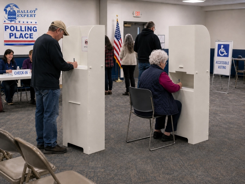 Multi-Purpose PP Voting Booths for U.S. Local Elections